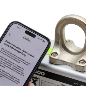 Traçabilité des aimants de levage avec puce NFC